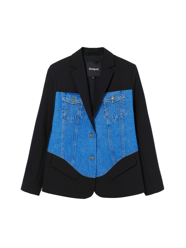 Desigual Desigual Blazer  moder denim / črna