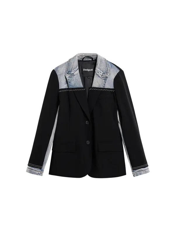 Desigual Desigual Blazer  moder denim / črna