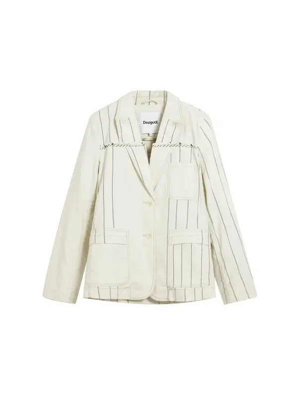 Desigual Desigual Blazer  siva / bela