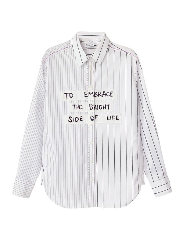 Desigual Desigual Bluza  črna / bela