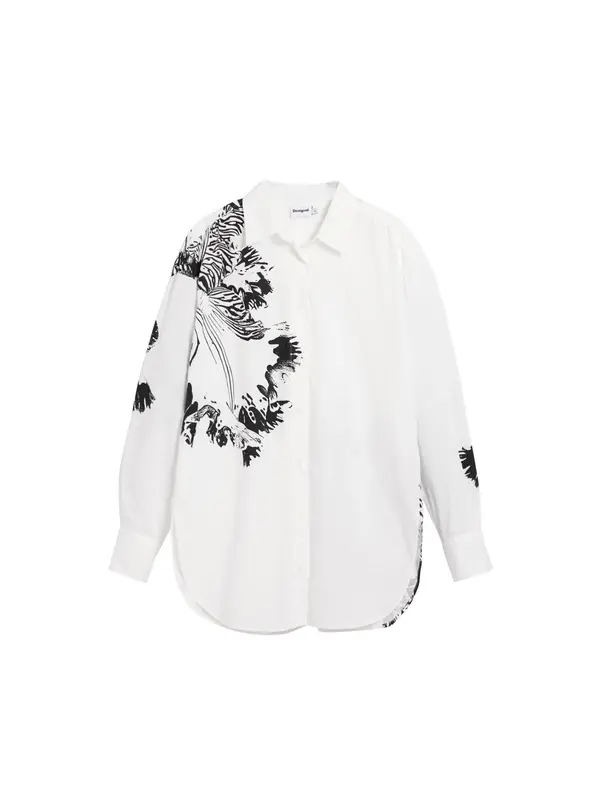 Desigual Desigual Bluza  črna / bela