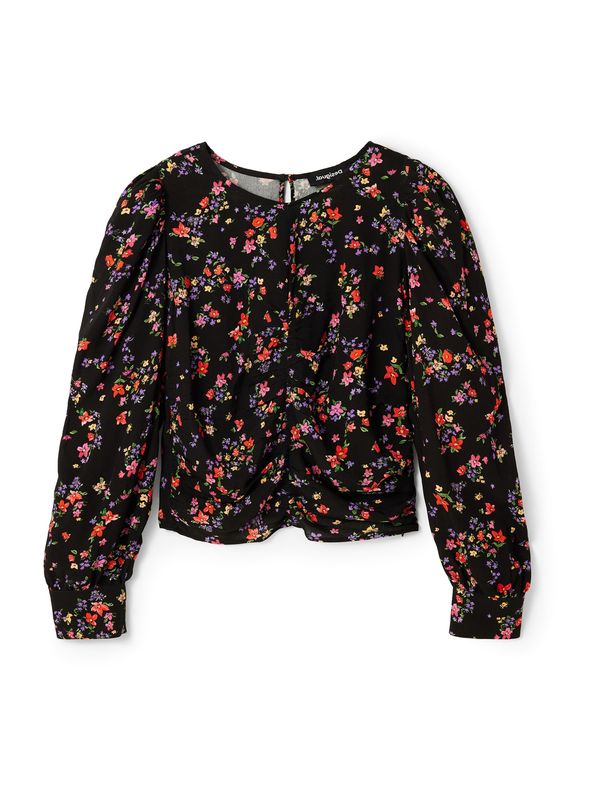 Desigual Desigual Bluza 'PETER'  zelena / lila / rdeča / črna