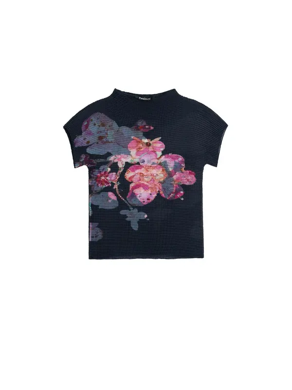 Desigual Desigual Bluza  roza / roza / črna