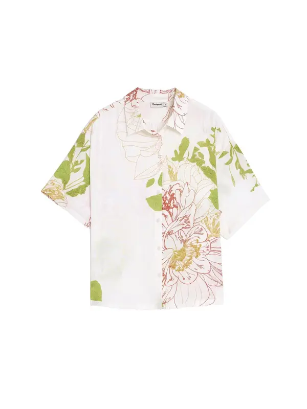 Desigual Desigual Bluza  rumena / travnato zelena / pastelno rdeča / bela