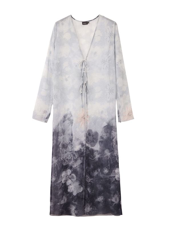 Desigual Desigual Bluza  svetlo siva / črna