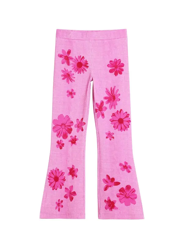 Desigual Desigual Hlače  fuksija / temno roza
