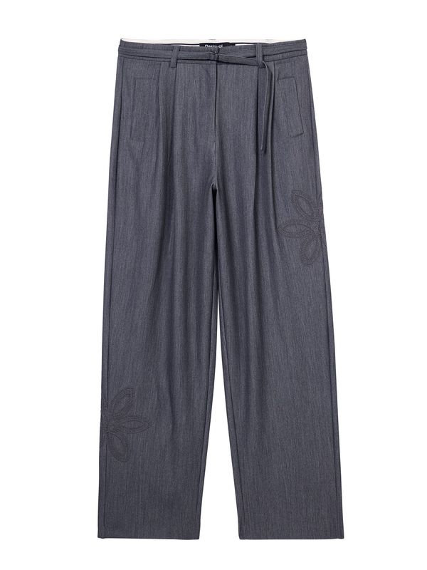 Desigual Desigual Hlače na rob  črna