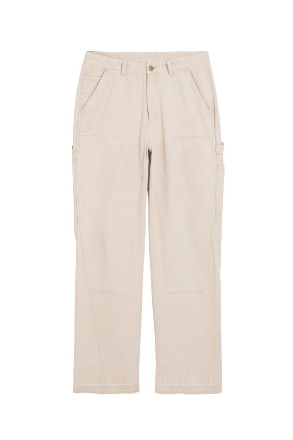 Desigual Desigual Kargo hlače  svetlo bež