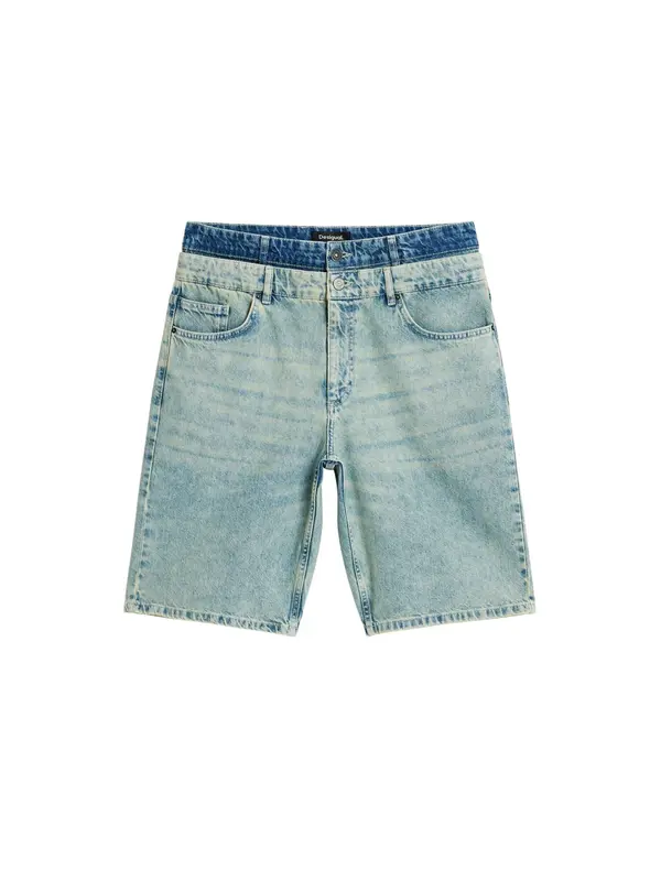 Desigual Desigual Kavbojke 'Bermuda'  modra