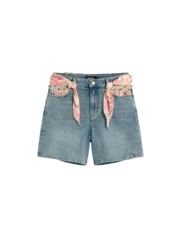 Desigual Desigual Kavbojke 'Embroidered'  modra