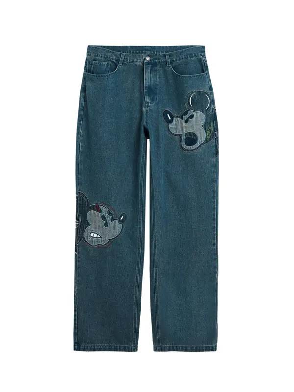 Desigual Desigual Kavbojke 'Mickey'  modra