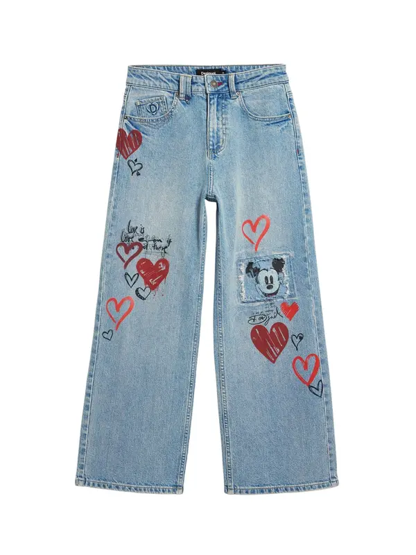 Desigual Desigual Kavbojke 'Mickey Mouse'  modra / mešane barve