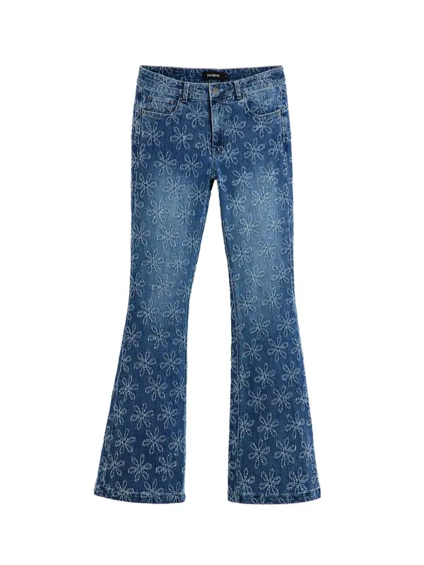 Desigual Desigual Kavbojke  modra