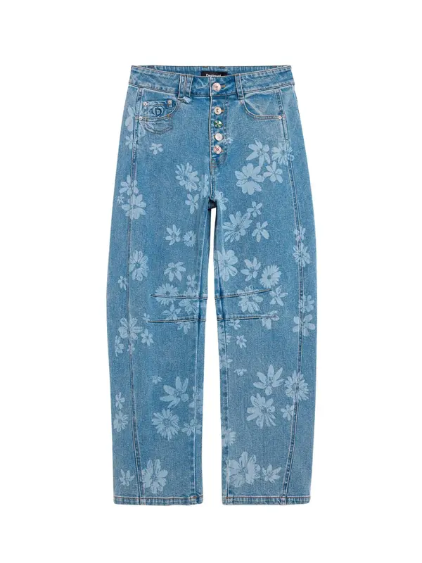 Desigual Desigual Kavbojke  modra / bela