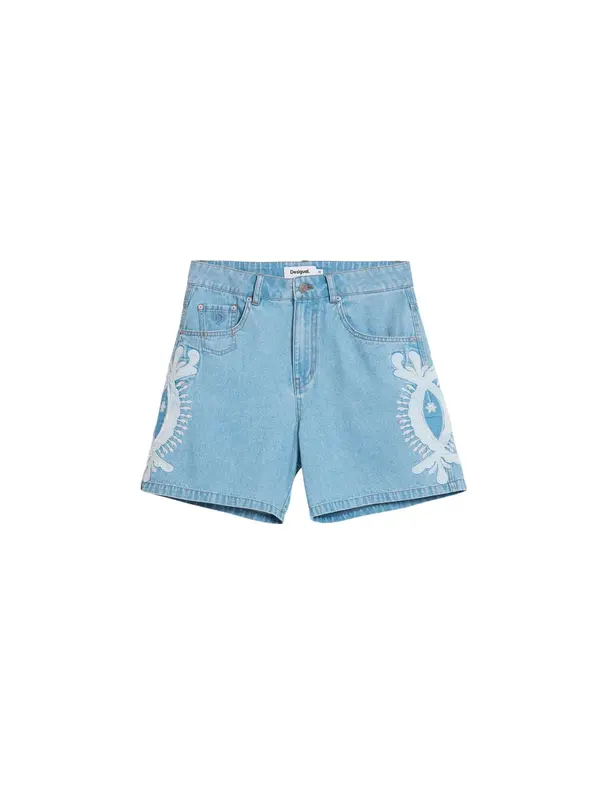 Desigual Desigual Kavbojke  modra / bela