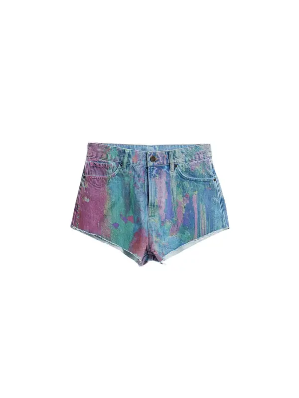 Desigual Desigual Kavbojke  modra / svetlo zelena / pastelno lila