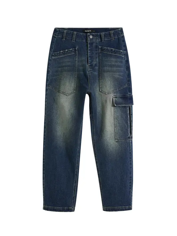 Desigual Desigual Kavbojke  modra