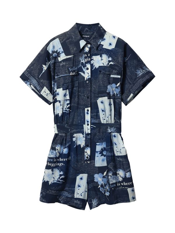 Desigual Desigual Kombinezon 'Map'  nočno modra / pastelno modra / svetlo modra / bela