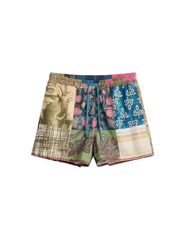 Desigual Desigual Kratke kopalne hlače  mešane barve