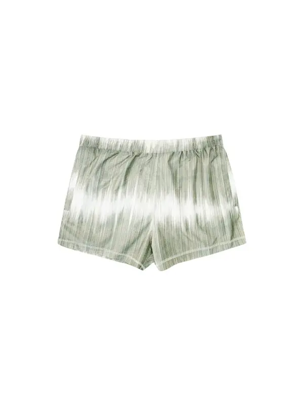 Desigual Desigual Kratke kopalne hlače  zelena / bela