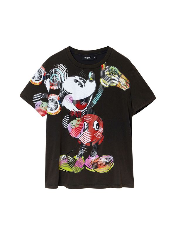 Desigual Desigual Majica 'Arty Mickey Mouse'  mešane barve / črna