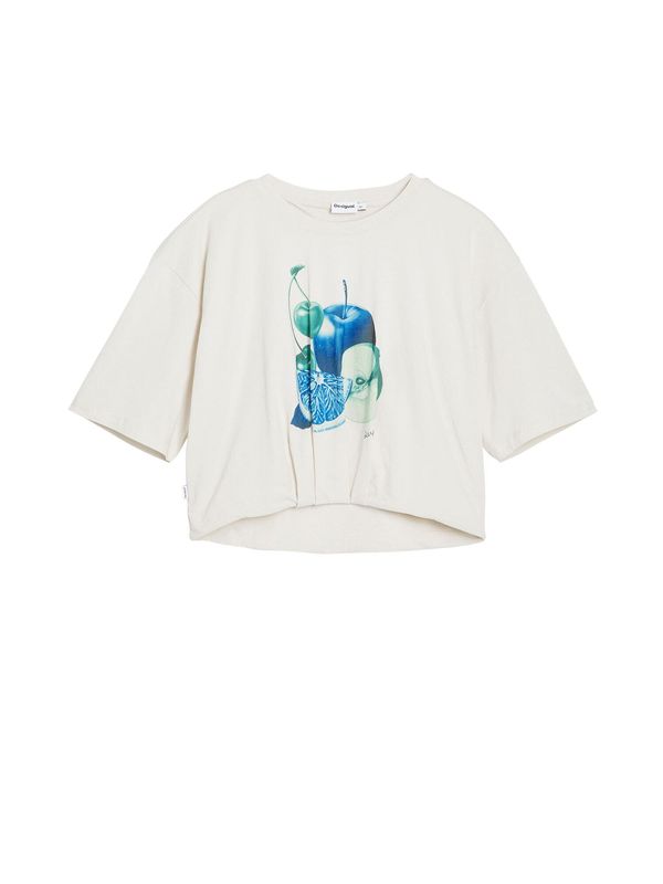 Desigual Desigual Majica  azur / svetlo modra / petrol / volneno bela
