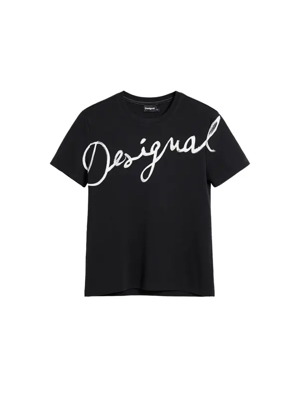 Desigual Desigual Majica  črna / bela