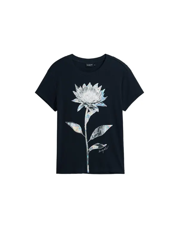 Desigual Desigual Majica  črna / bela