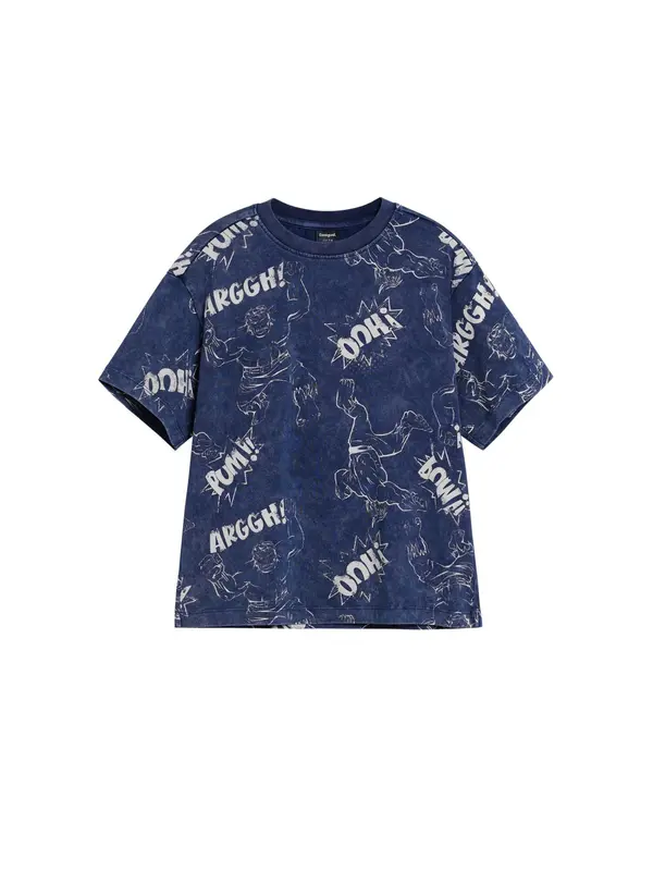 Desigual Desigual Majica 'Hulk™ Comic'  mornarska / bela