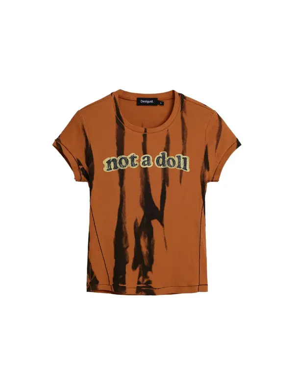 Desigual Desigual Majica  konjak / črna