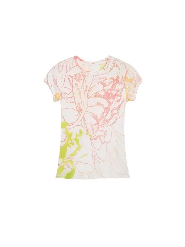 Desigual Desigual Majica  limona / travnato zelena / puder / melona