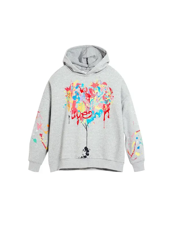 Desigual Desigual Majica 'Mickey Mouse™'  svetlo siva / mešane barve