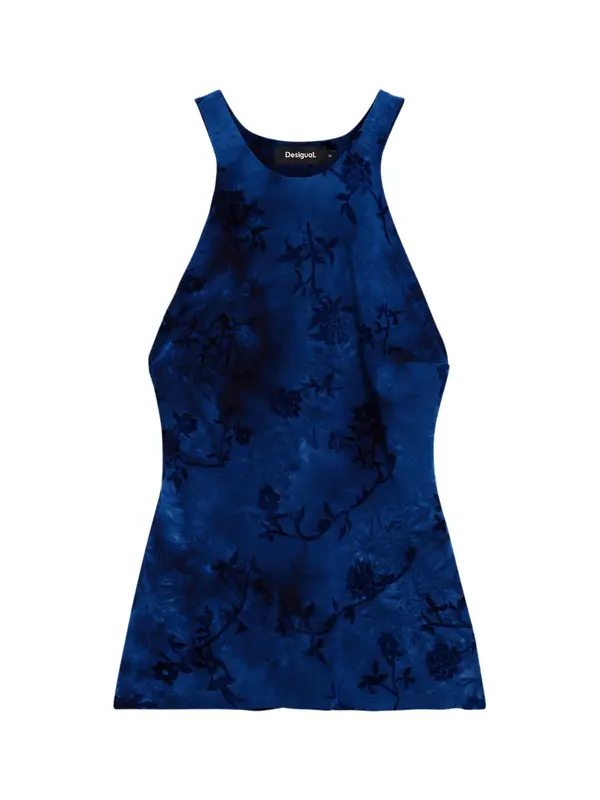 Desigual Desigual Majica  modra / črna