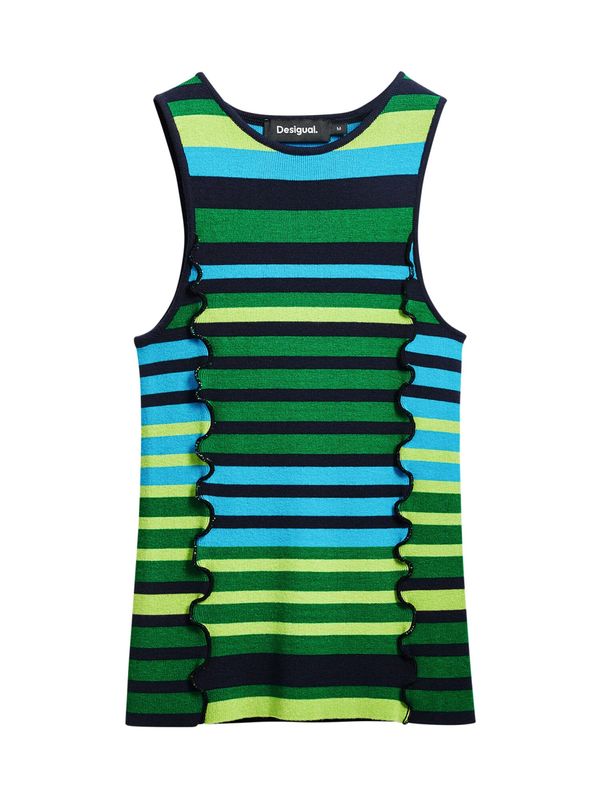 Desigual Desigual Majica  modra / zelena / črna