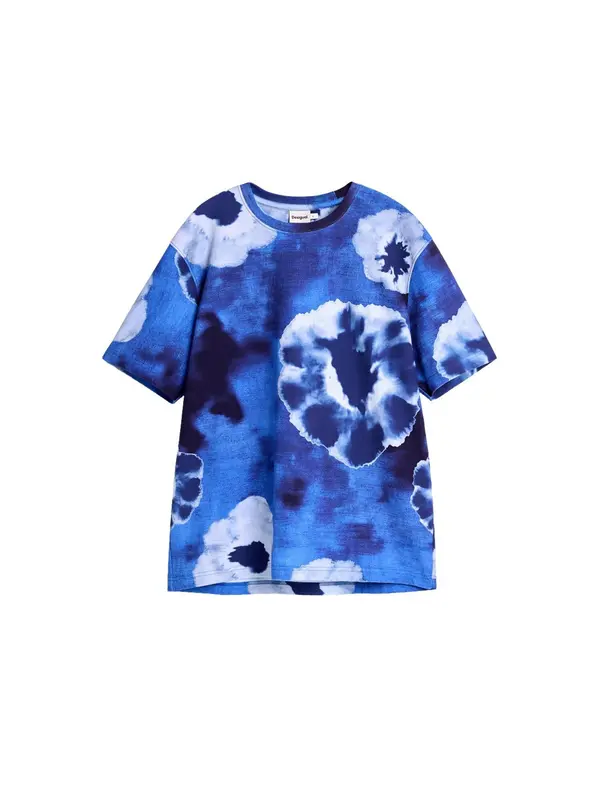 Desigual Desigual Majica  mornarska / kobalt modra / svetlo modra