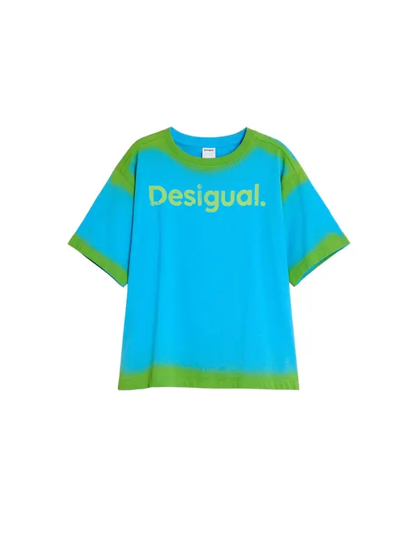 Desigual Desigual Majica  nebeško modra / zelena
