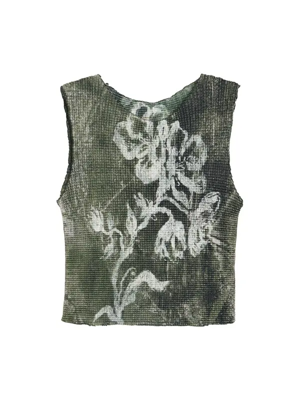 Desigual Desigual Majica  oliva / bela
