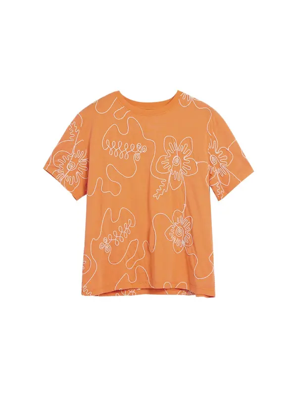 Desigual Desigual Majica  oranžna / bela