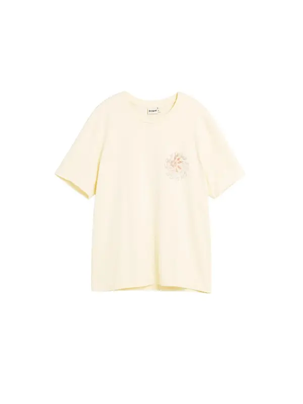 Desigual Desigual Majica  orhideja / off-bela
