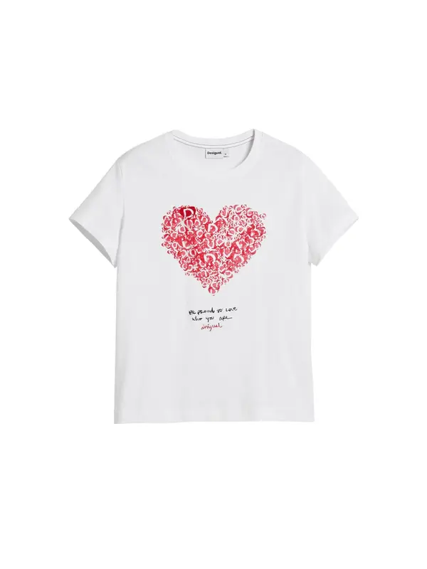 Desigual Desigual Majica  rdeča / črna / bela