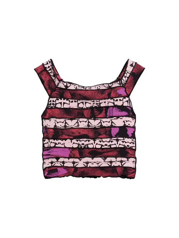 Desigual Desigual Majica  rosé / pegasto rdeča / črna