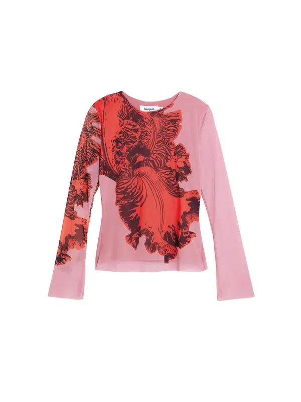 Desigual Desigual Majica  roza / rdeča