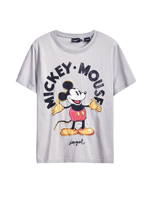 Desigual Desigual Majica  rumena / siva / rdeča / črna