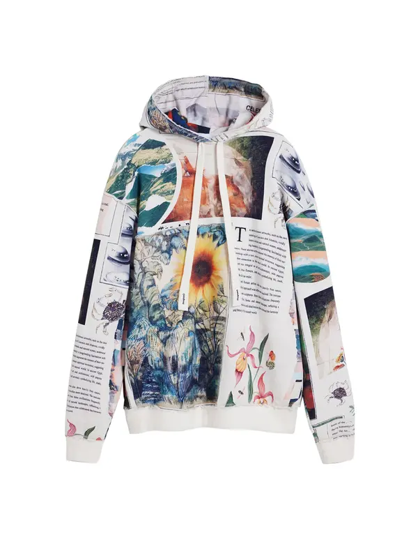 Desigual Desigual Majica 'Sunflower'  mešane barve / bela