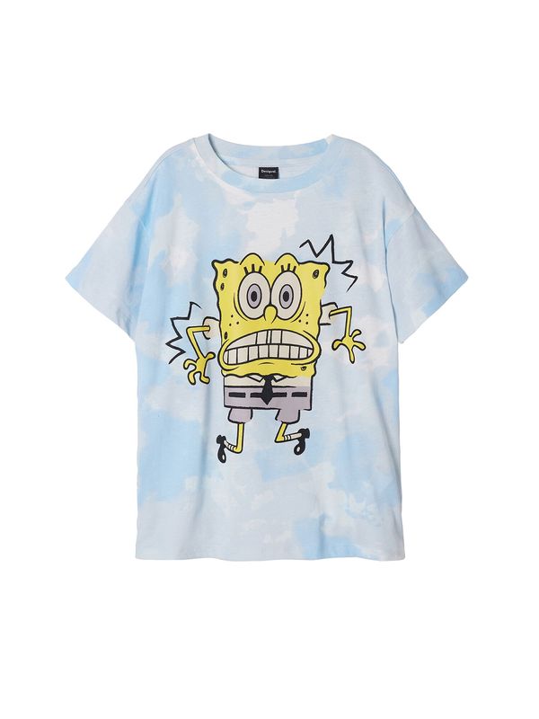 Desigual Desigual Majica  svetlo modra / rumena / siva / črna / bela