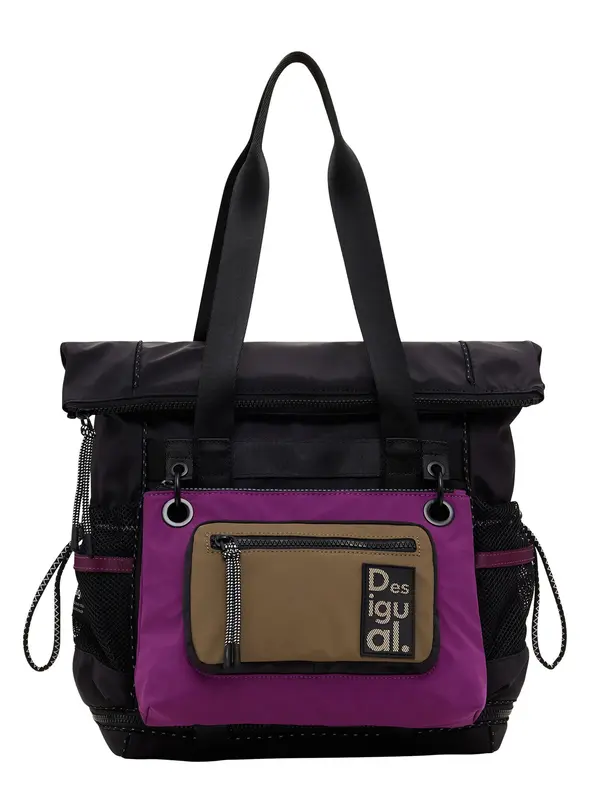 Desigual Desigual Nahrbtnik  bež / lila / črna