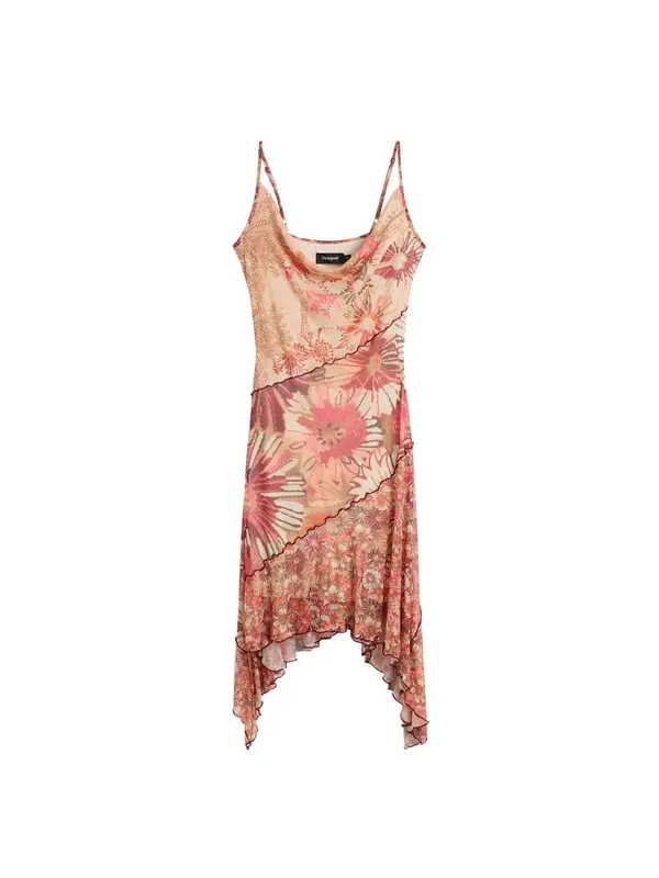 Desigual Desigual Obleka 'Asymmetric'  bež / rjava / roza