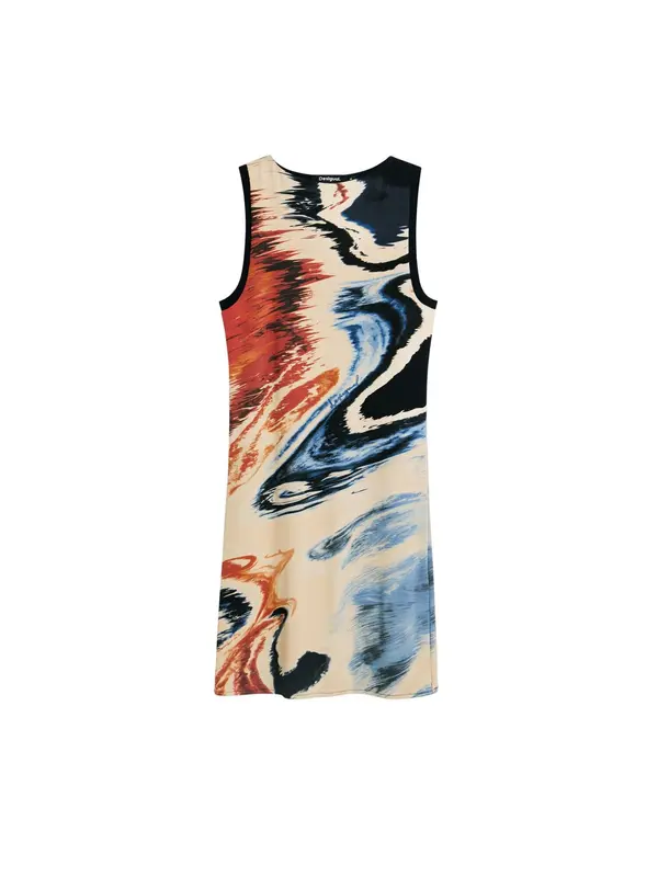 Desigual Desigual Obleka  bež / marine / kraljevo modra / oranžno rdeča