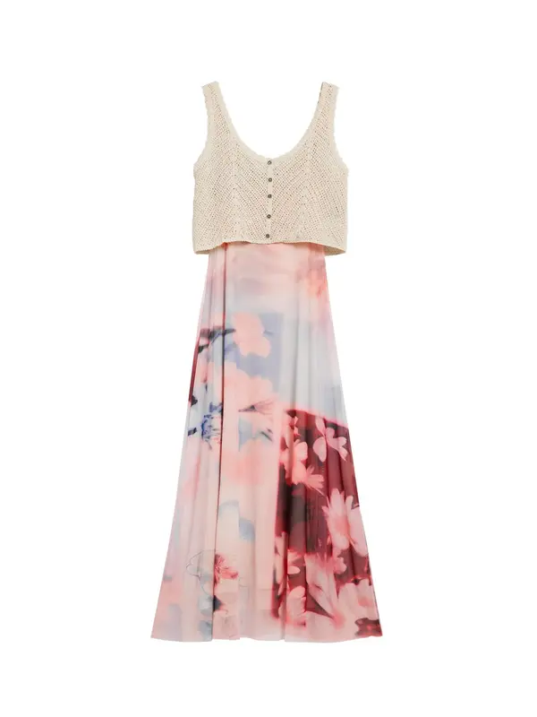 Desigual Desigual Obleka  bež / modra / rdeča