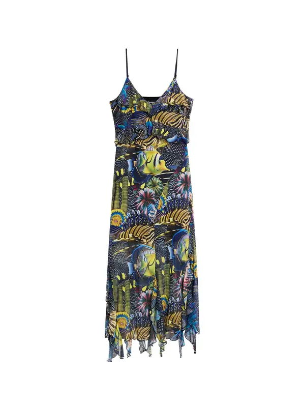 Desigual Desigual Obleka 'By mr. christian lacroix'  modra / rumena / črna / bela